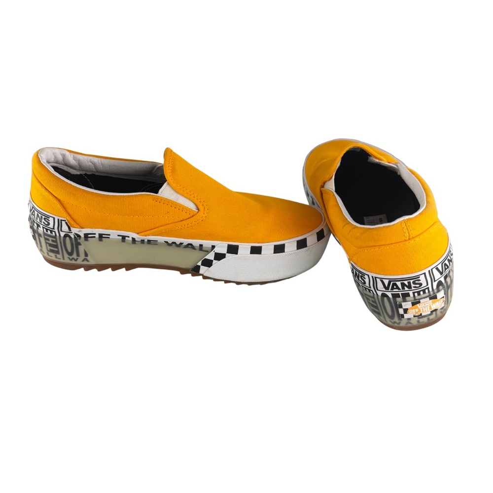Vans Classic Slip-On Bold — Yellow Canvas | Women’s 8 / Men’s 6.5 - Picture 2 of 10